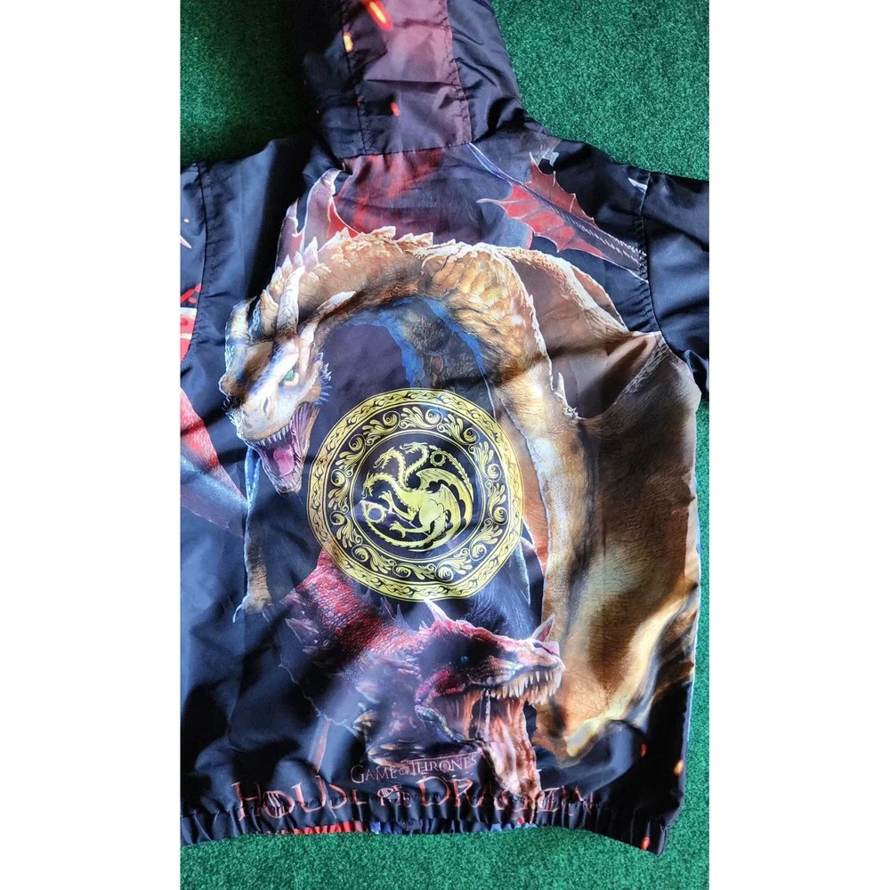 HBO Game of Thrones House of the Dragon Windbreaker Jacket Men Size Medium